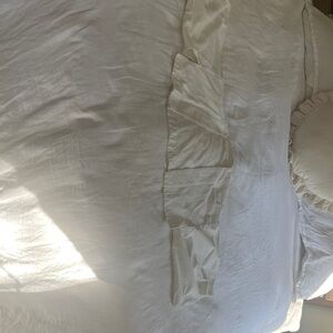 Elegant White linen kimono jacket